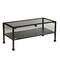 Southern Enterprises 42.5" Black Contemporary Rectangular Display Cocktail Table